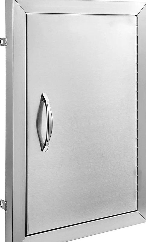 Tuinkastdeur - RVS - Duurzaam - Indoor/Outdoor - Bbq Kastdeur - Met Magneetblok