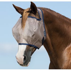Horseware Vliegenmasker Mio No Ears Brons-blauw - shetlander
