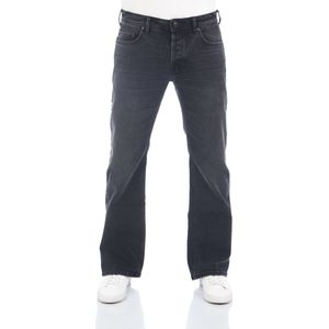 LTB Heren Jeans Broeken Timor bootcut Fit Zwart 36W / 34L Volwassenen Denim Jeansbroek