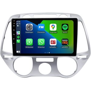 Carplay autoradio voor Hyundai I20 | 2008 t/m 2014 | Android 13 | Draadloos Apple Carplay & Android auto | 2GB + 32GB | 8-Core processor | Davilon | 2025 model | 2008 2009 2010 2011 2012 2013 2014 | Bluetooth & Wifi