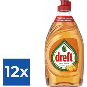 Dreft - Handafwasmiddel sinaasappel - 383 ml - Voordeelverpakking 12 stuks