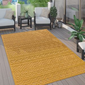 Paco Home Vloerkleed Tapijt Voor Binnen En Buiten Terras Keuken Scandinavisch Eenkleurig 160x220 cm