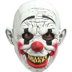 Partychimp Hoofd Halloween Masker Grinnikende Clown voor bij Halloween Kostuum Volwassenen - One-Size