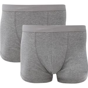 Fruit Of The Loom Heren Klassieke Shorty Katoenrijke Boxershorts (2 stuks) (Licht Grijs Marl)