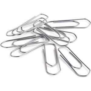 Paperclips 26 mm gepunt, doos van 100 stuks