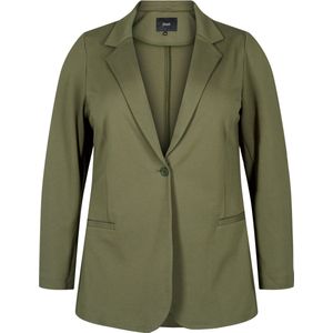 ZIZZI JMADDIE, L/S, BLAZER Dames Jas - Dark Green - Maat 46