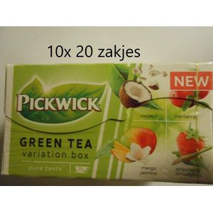 Pickwick Groene thee variatiebox - multipak 10x 20 zakjes