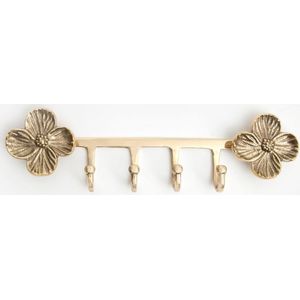 Sissy-Boy - Goudkleurige kapstokhaken met bloemen