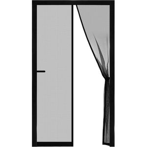 Magnetisch vliegengaas voor deur - dubbelzijdig vliegengordijn - sterke magneten - glasvezel insectennet - klamboe - balkondeur terrasdeur - kelderdeur - 100 x 220 cm.
