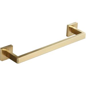 Selbro ® Stijlvolle Gouden Handdoekhouder voor Badkamer - Enkelwandige Handdoekrail