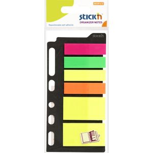 Stick'n Organiser Notes klein - neon geel & film index tabs - bladwijzers