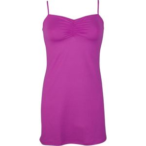 RJ Bodywear Pure Color dames (strand) jurkje (1-pack) - donkerroze - Maat: XL