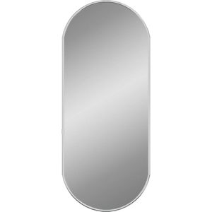 vidaXL-Wandspiegel-60x25-cm-ovaal-zilverkleurig