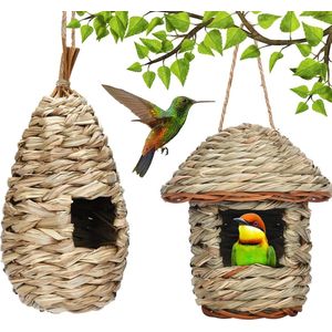 Handgemaakte Vogelnesten van Hoogwaardige Natuurlijke Grassen voor Tuin en Volière Decoratie