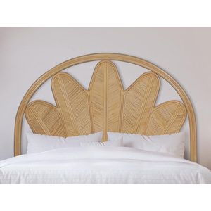 Vente-unique Hoofdeinde van 140 cm - Rotan - Naturel - CHELINA L 145 cm x H 135 cm x D 4 cm