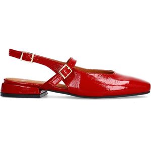 Manfield - Dames - Rode lakleren slingbacks - Maat 37