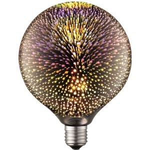 Lucande - E27 LED-lamp - glas, metaal - E27 - rookgrijs, goud