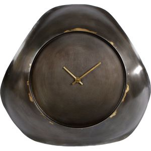 Wandklok Antigua S messing op batterij ø35 cm