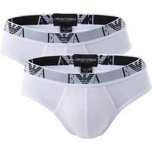 Emporio Armani - CC715 Stretch Bi-pack - Slips - Zwart - Katoen - 2-pack