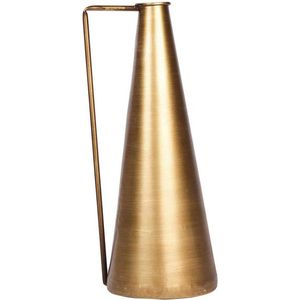 Oneiro Luxe Vaas Vase Tromso Metal D16H36cm Gold – hotel chique - binnen – accessoires – tuin – decoratie – bloemen – mat – glans – industrieel - droogbloemen