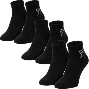 Black Snake Quarter sneaker sokken 3 pak pure comfort