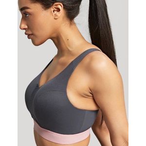 Panache - Wired Non Padded Sports Bra Charcoal - 75C