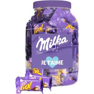 Milka Leo Go mini chocolade ""je t'aime"" - Valentijnscadeau - wafers met melkchocolade - 1000g