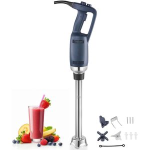 Commerciële Staafmixer, 350W - 51 Cm Lange Roestvrijstalen Blender - Traploze Snelheid, Voor Soepen en Sauzen
