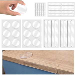 40 stuks siliconen bufferpads - stabiele antislip meubelstootstrips - transparante elastische geluids- en impact-dempers - zelfklevende deurbuffers