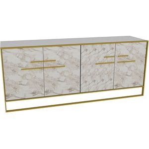 Emob - Dressoir - Wit - 180x47x75 cm