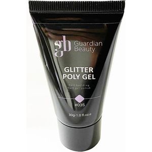 Polygel - Polyacryl Gel - Kleur Glitter Zilver - 30gr - Gel nagellak - Fantastische glans en kleurdiepte - UV en LED-uithardbaar - Kunstnagels en natuurlijke nagels