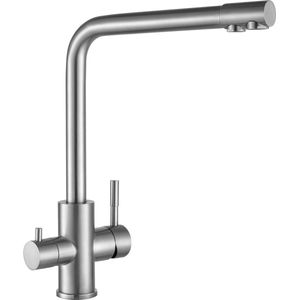 CECIPA max 3 Weg Keukenkraan Drinkwater - 360° Draaibaar Mengkraan met 2 Handgrepen - Waterfilter kraan