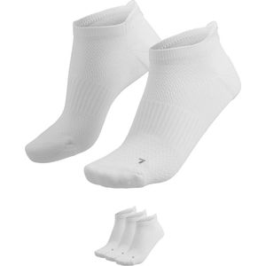Xtreme - Fitness sneaker sokken - Unisex - Wit - 39/42 - 3-Paar - Sneaker sokken noshow