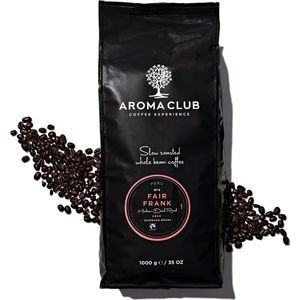 Aroma Club - Koffiebonen 1KG - No. 4 Fair Frank - Koffie Intensiteit 4/5 - Fairtrade & RFA