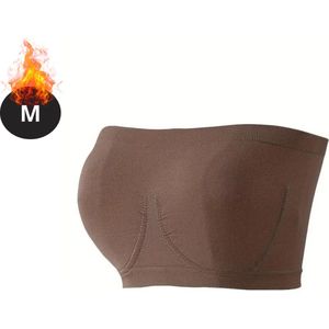 Livano BH Zonder Beugel - Zonder Bandjes - Push-up Bh's - Comfort Beha - Comfortabel - Sterk - Bruin - Maat L