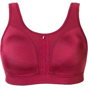 High impact Sport BH (zonder beugel) Cannes, Deep Red / Bordeaux rood, maat: 80B