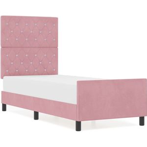 vidaXL - Bed - Frame - Roze - 80x200 - cm - Velvet