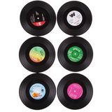 LP Vinyl Onderzetters - 6 stuks