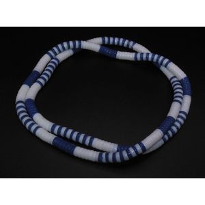 Ketting blauw-wit patroon