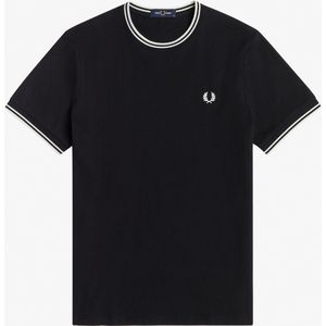 Fred Perry Twin Tipped T-shirt Zwart - Maat S - Heren