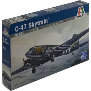 1:72 Italeri 0127 Douglas C-47 Skytrain Plane Plastic Modelbouwpakket