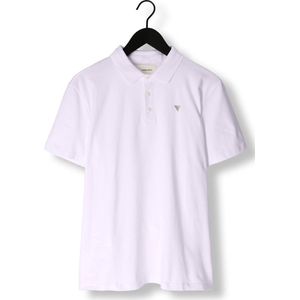PURE PATH Pure Logo Polo With Chest Print Polo's & T-shirts Heren - Polo shirt - Wit - Maat XS