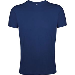 SOLS Heren Regent Slim Fit T-Shirt met korte mouwen (Franse marine)