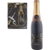 Funny Fashion - Opblaasbare champagne fles - Fun/Fop/Party/Oud jaar/Bruiloft/Geslaagd - versiering/decoratie/feestartikelen - 75 cm