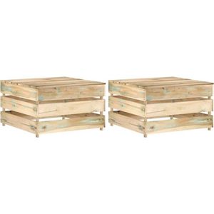 vidaXL - Tuintafels - 2 - st - pallet - geïmpregneerd - grenenhout
