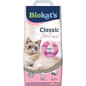 Biokat's Classic fresh 3in1 Babypoeder - Kattenbakvulling - Klontvormend - 10L
