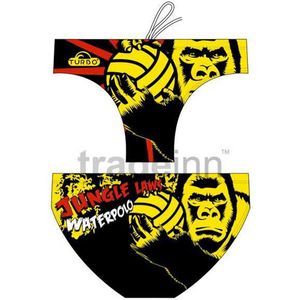 TURBO Jungle Laws Zwemslip Heren - Black / Yellow - XL