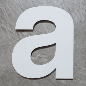 Logixbox - Huisletter - a - NIET Boren, Maar Plakken - 3M Sticker - Hoogte: 12cm - Kleur: Wit - Type wit/120/Bold/nr. a