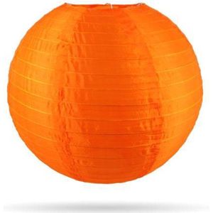 Nylon lampionnen - 10 stuks - oranje - 25cm - zonder verlichting - voor buiten