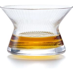 Whiskyglas Japanse stijl - Roterend glas - Kristal - 170 ml - Met onderzetter